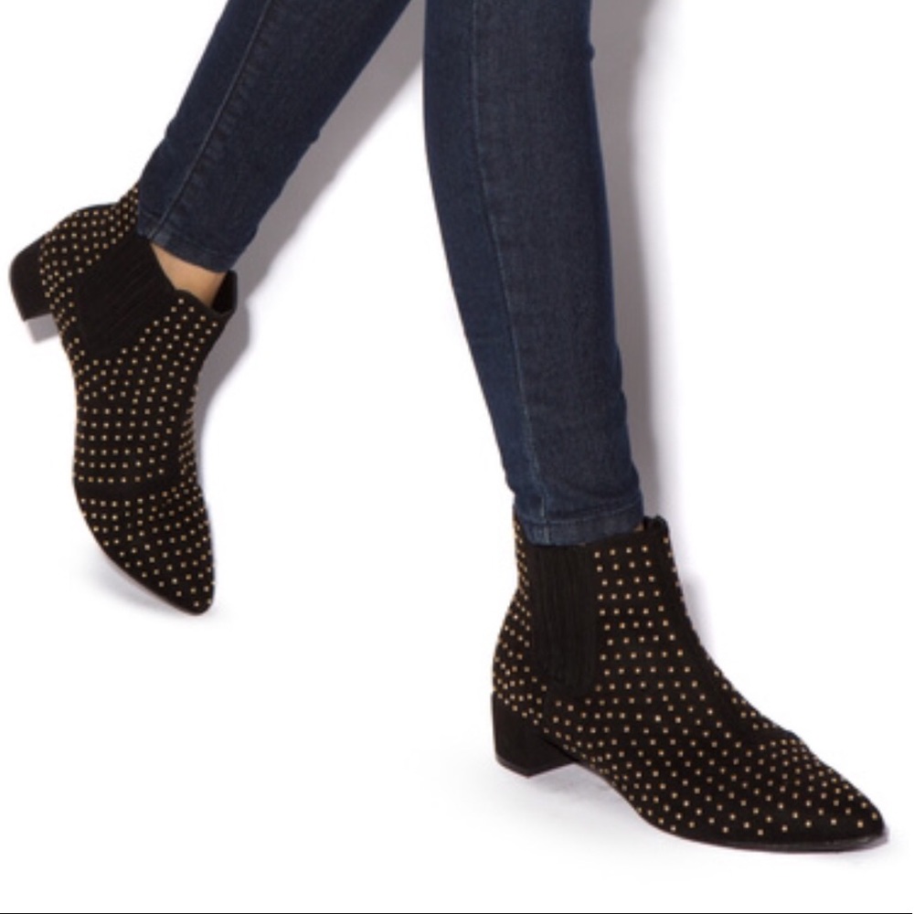 Gold studded booties - Picture 2 of 8